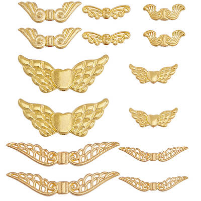 56pcs 7 styles Alloy Beads