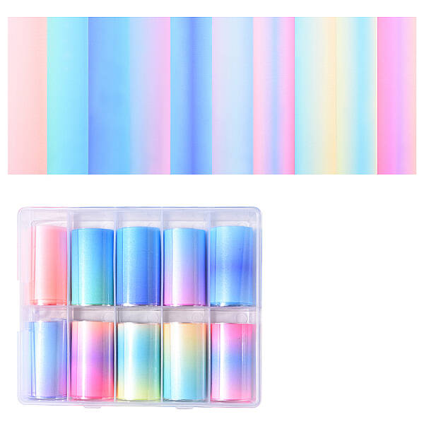 10 Styles Nail Art Transfer Stickers Decals