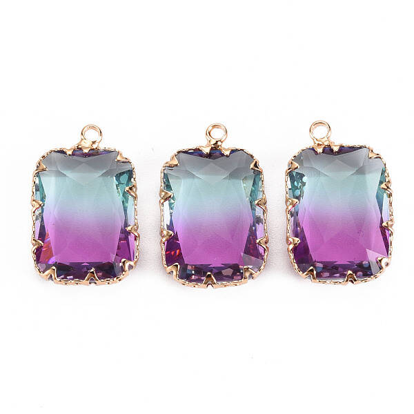 Gradient Color Glass Pendants