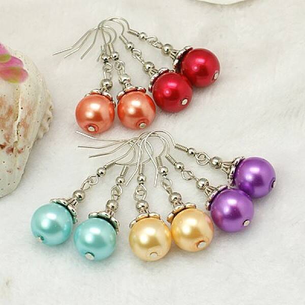 Trendy Tibetan Style Ball Dangle Earrings