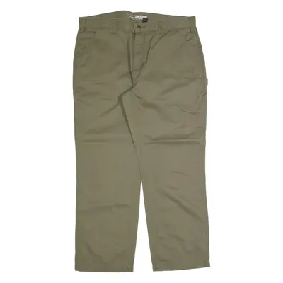 CARHARTT Workwear Mens Trousers Green Relaxed Straight W38 L30