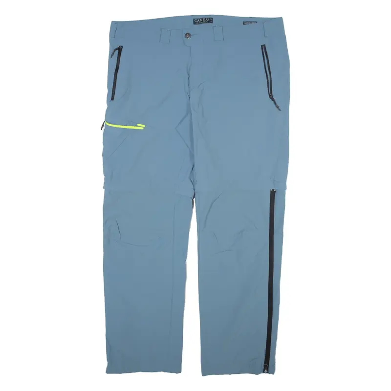 CANDA Detachable Legs Mens Trousers Blue Regular Straight W40 L32