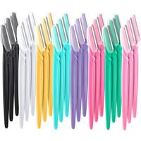 Summer Stainless Steel Razor Set with Safety Cover, 24pcs Multipurpose Hair Trimmer, Professional Facial Razor for Women & Me...