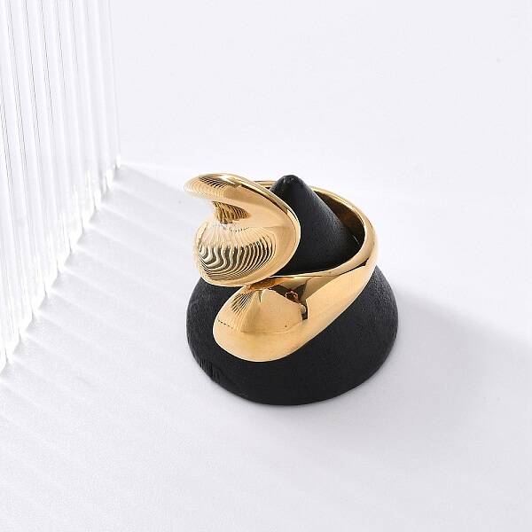 304 Stainless Steel Open Cuff Rings for Unisex