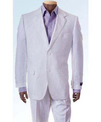 Mens White Linen Suit