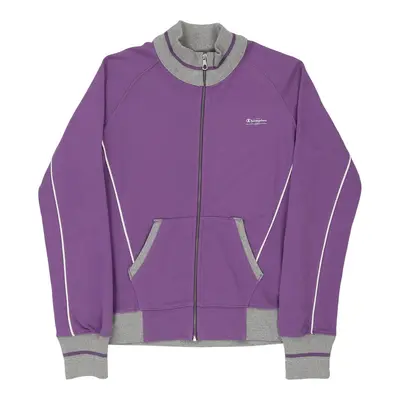 Champion Zip Up - Large Purple Cotton
