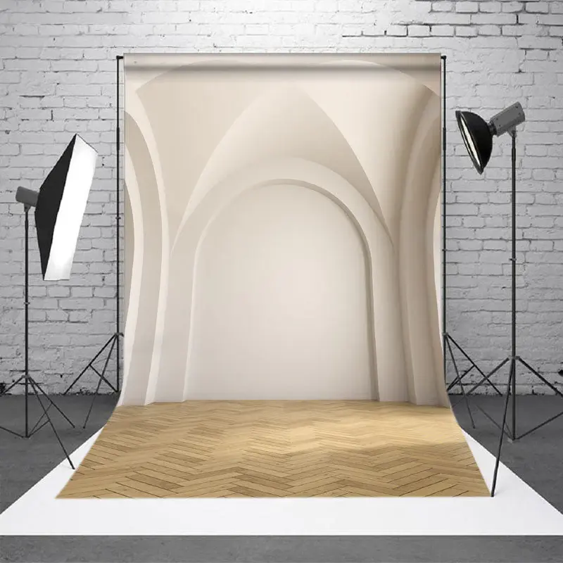 Luxury White Building Retro Wall Backdrop For Photo - Aperturee