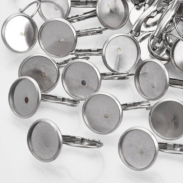 Non-Tarnish 304 Stainless Steel Leverback Earring Findings