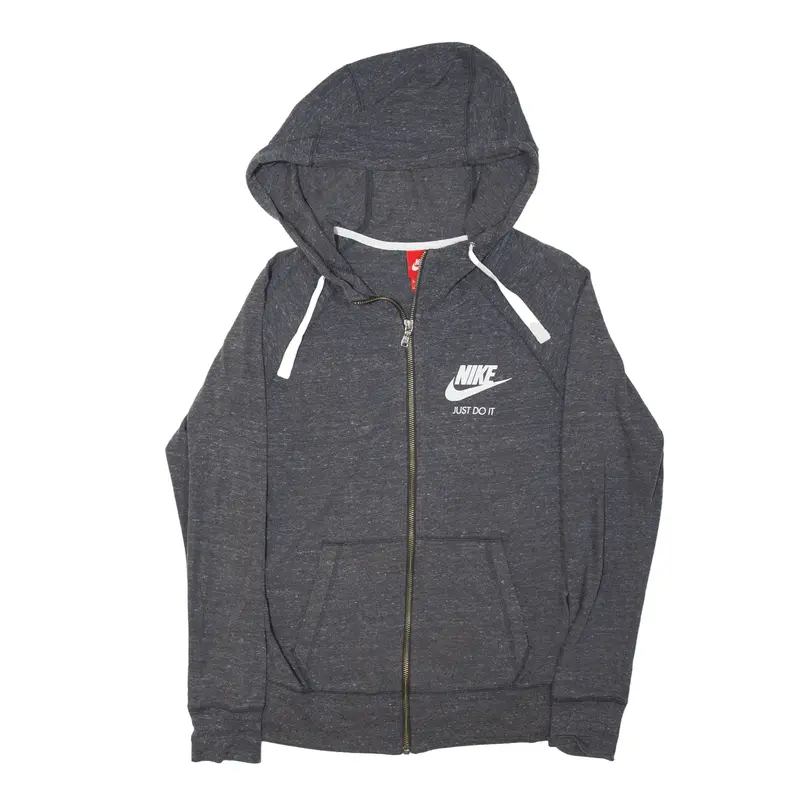 NIKE Hoodie Grey Pullover Mens S