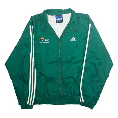 ADIDAS Mens Shell Jacket Green Nylon M
