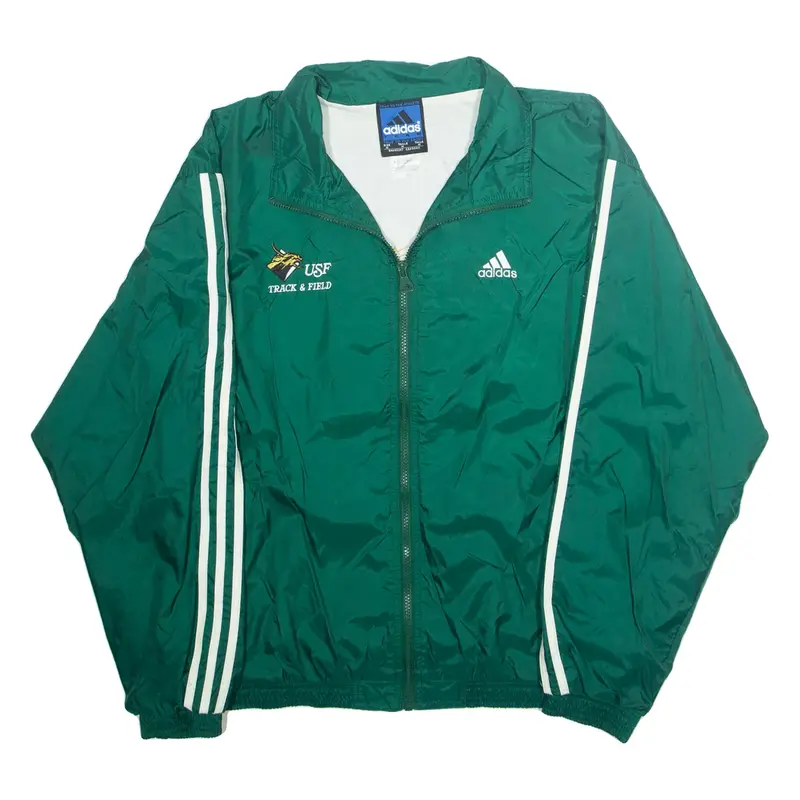 ADIDAS Mens Shell Jacket Green Nylon M
