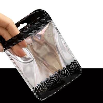 50Pcs Rectangle Plastic Zip Lock Gift Bags