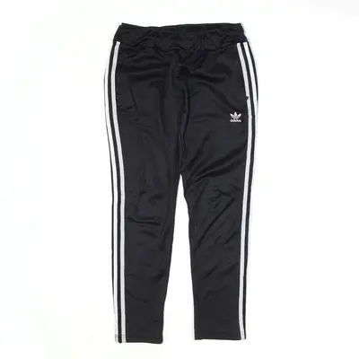 ADIDAS Track Pants Black Skinny Womens S W28 L27