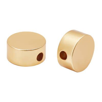 50Pcs Matte Style Brass Beads