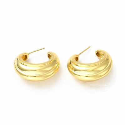 Rack Plating Brass Stud Earrings