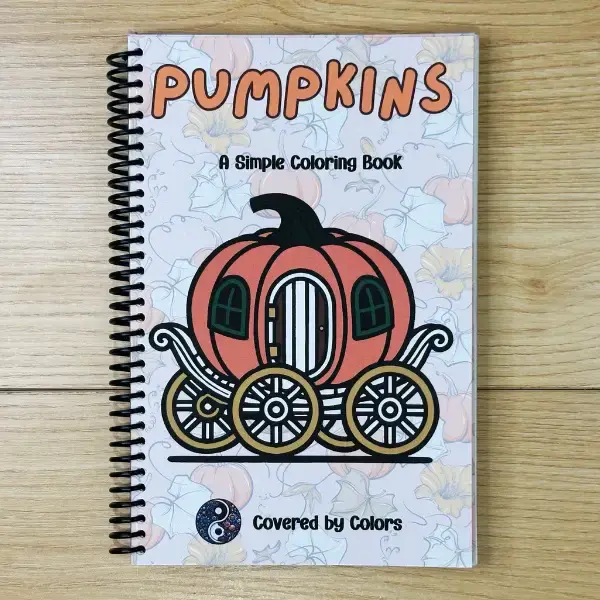 Pumpkins Bold and Simple Activity Coloring Book Spiral Bound Bold and Easy Coloring Book