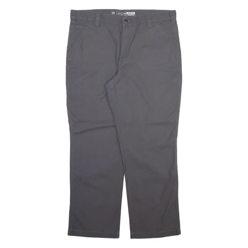CARHARTT Mens Trousers Grey Relaxed Straight W38 L30