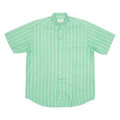 VISAGE Mens Shirt Green Striped M