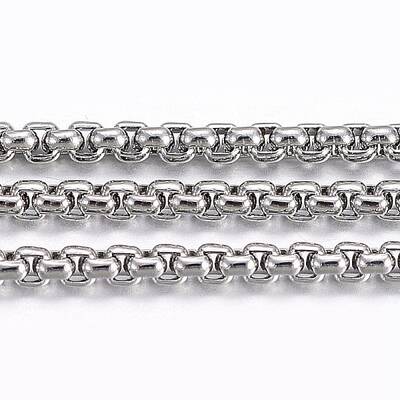 Tarnish Resistant 304 Stainless Steel Venetian Chains/Box Chains