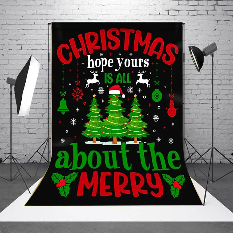 Aperturee Christmas Hope Yours Is All About The Merry Backdrop - Aperturee