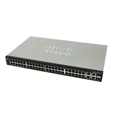 Cisco SRW2048-K9-NA-RF | Small Business 300 Series SG 300-52 50 x Ports 10/100/1000Base-T + 2 x Ports Combo SFP (mini-GBIC) R...