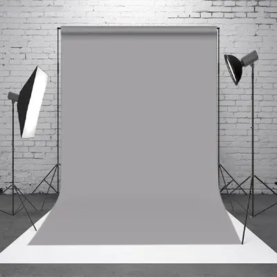 Grey Solid Color Photo Booth Backdrop For Portrait - Aperturee
