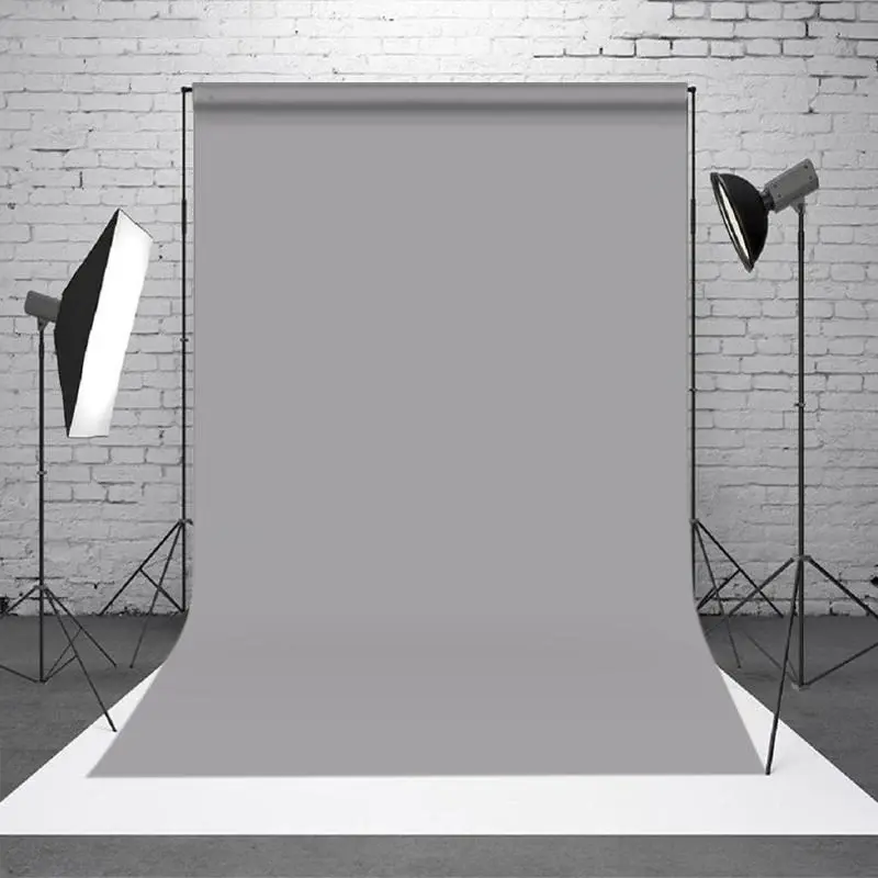 Grey Solid Color Photo Booth Backdrop For Portrait - Aperturee