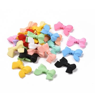 Opaque Spray Painted Acrylic Beads