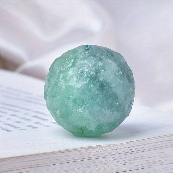 Moon Meteorite Natural Fluorite Crystal Ball