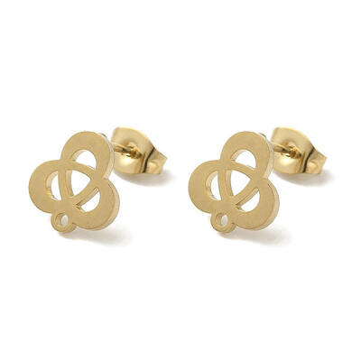 Ion Plating(IP) 304 Stainless Steel Stud Earring Findings