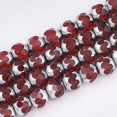 Electroplate Glass Beads Strands