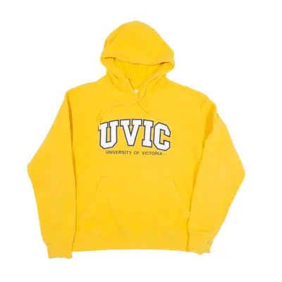 HOT LINE APPAREL University of Victoria Hoodie Yellow Pullover Womens M