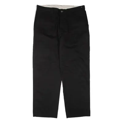 DICKIES Mens Trousers Black Regular Straight W36 L30