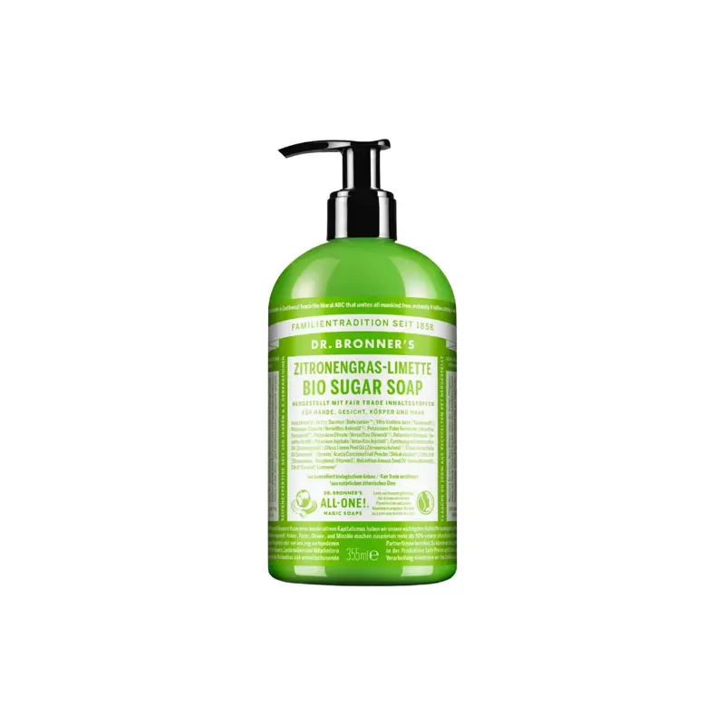 Dr. bronner's Sugar Soap - Lemongrass & Lime, 355ml