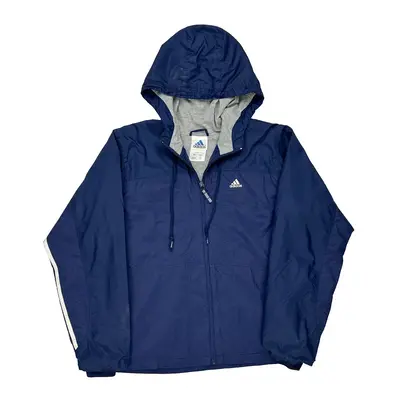 Adidas Jacket - Large Navy Polyester
