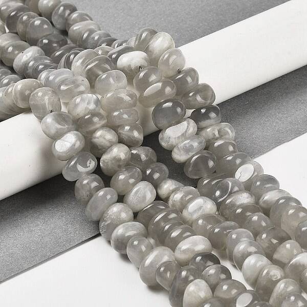 Natural Grey Moonstone Beads Strands