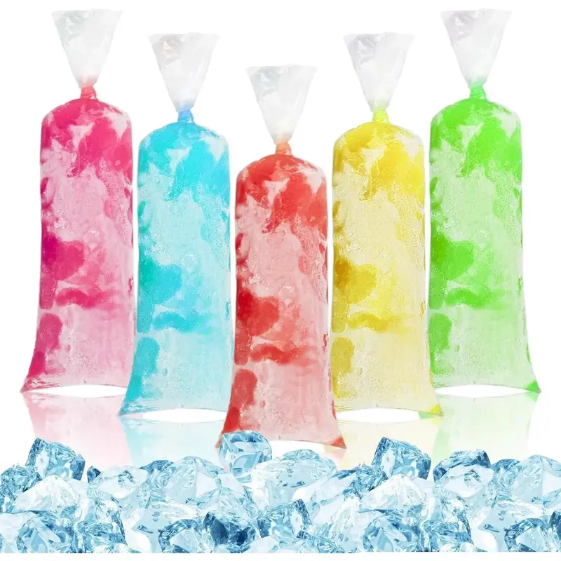 100 Ice Candy Plastic Bags - 4x12 Bolsas para bolis de hielo mexicanos Freeze Ice Pop Bags Popsicle Mold Bags bolsas para hel...