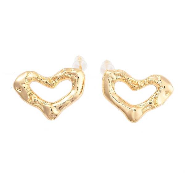 2Pcs Brass Stud Errings