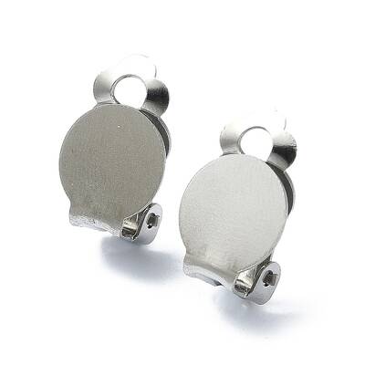 Tarnish Resistant 304 Stainless Steel Clip-on Earring Findings