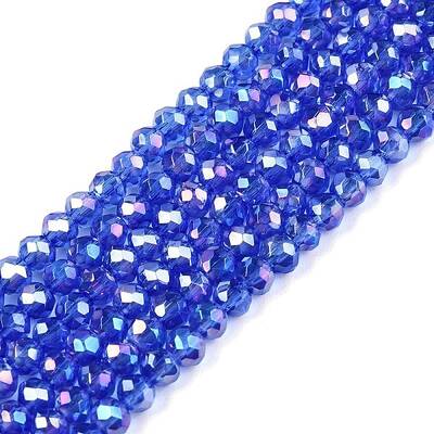 Electroplate Glass Beads Strands