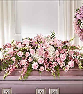 Life and Remembrance Casket Spray