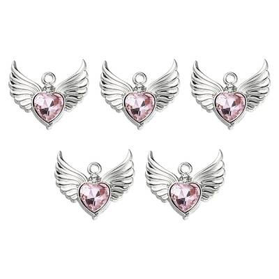 Rack Plating Alloy Glass Pendants