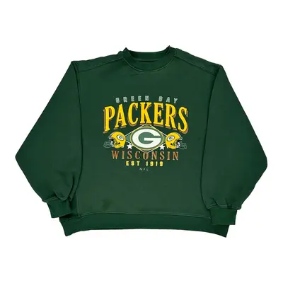 Green Bay Packers N.F.L. Team Apparel Nfl Sweatshirt - XS Green Cotton Blend | Size: x-small