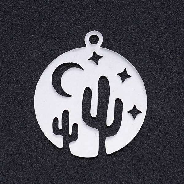 Non-Tarnish 201 Stainless Steel Laser Cut Pendants