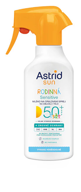 Astrid Family Sunscreen Spray for sensitive skin SPF 50+ 270 ml