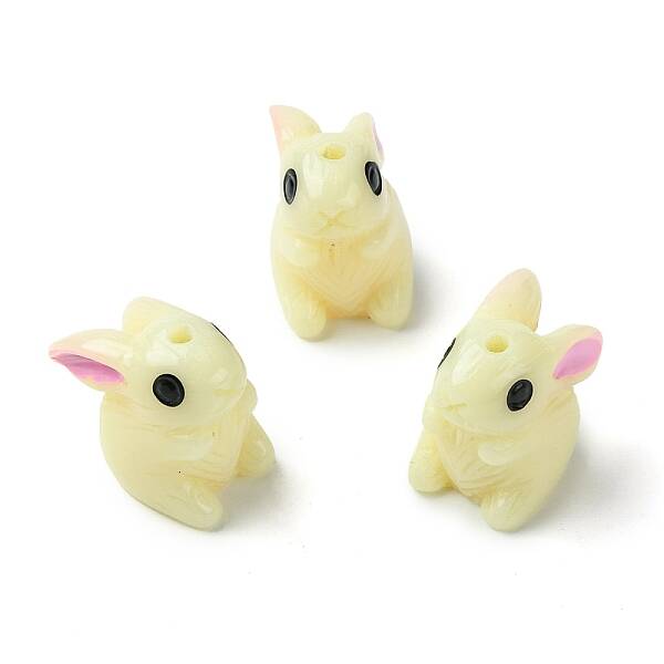 Spray Painted Opaque Resin Beads