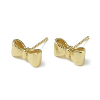 Rack Plating Brass Stud Earrings