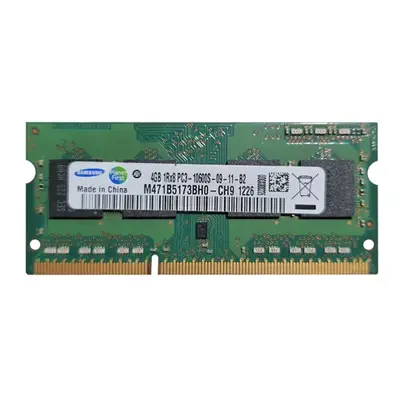 Samsung M471B5173BH0-CH9 | 4GB DDR3-1333MHz PC3-10600 Non-ECC Unbuffered SODIMM CL9 1Rx8 1.5V 204-Pin Memory Module