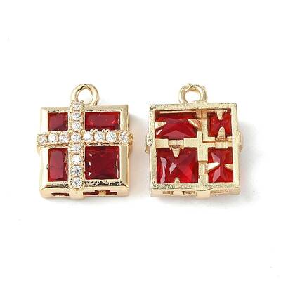 Brass Pave Cubic Zirconia Pendants