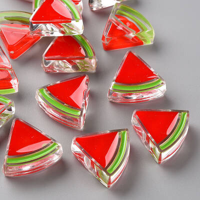 Transparent Enamel Acrylic Beads